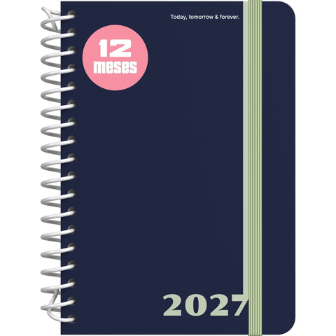 Agenda Espiral A6 2027 12 Meses Semanal Classic (várias opções) Note!