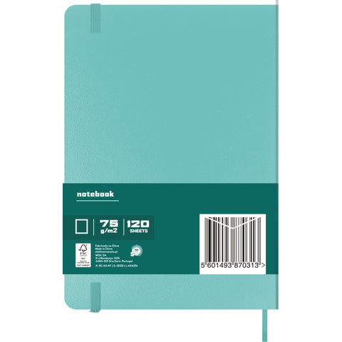 Caderno Agrafado A5 Capa Dura com Elástico Liso (várias opções) Note!