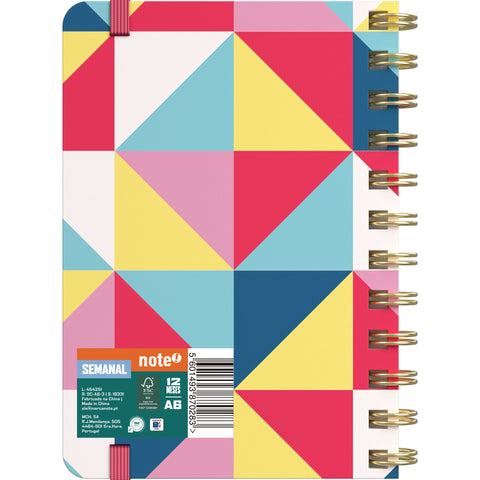 Agenda Espiral A6 2027 12 Meses Semanal Personality (várias opções) Note!