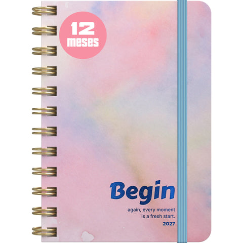 Agenda Espiral A6 2027 12 Meses Semanal Personality (várias opções) Note!