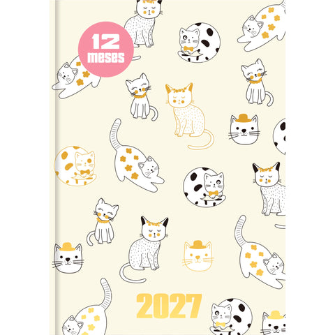 Agenda A6 2027 12 Meses Semanal Petals & Paws (várias opções) Note!