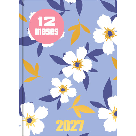 Agenda A7 2027 12 Meses Semanal Petals & Paws (várias opções) Note!