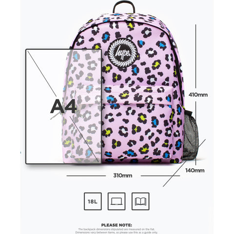 Mochila Iconic Lilac Leopard Hype