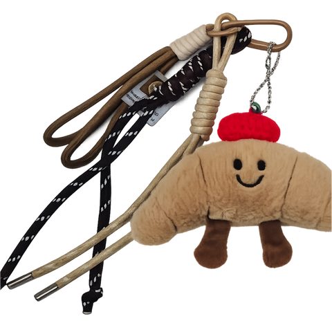 Charm/ Porta-Chaves-Peluche Croissant