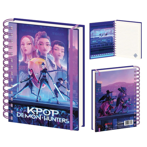 Caderno Formato A5 - Kpop Demon Hunters