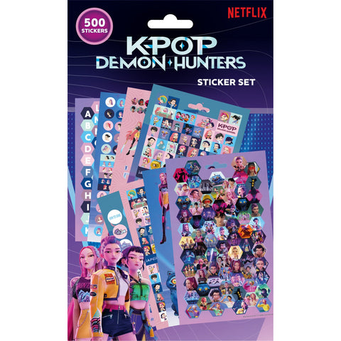 Conjunto 500 Stickers - Kpop Demon Hunters