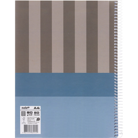 Caderno note espiral capa dura A4 pautado dynamic p/ app Leccit