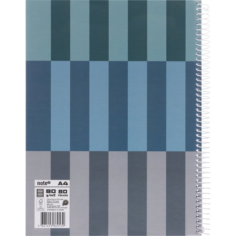 Caderno note espiral capa dura A4 pautado dynamic p/ app Leccit