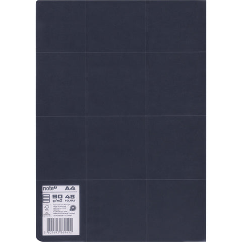 Caderno note agrafado capa flexível A4 pautado pure p/ app Leccit