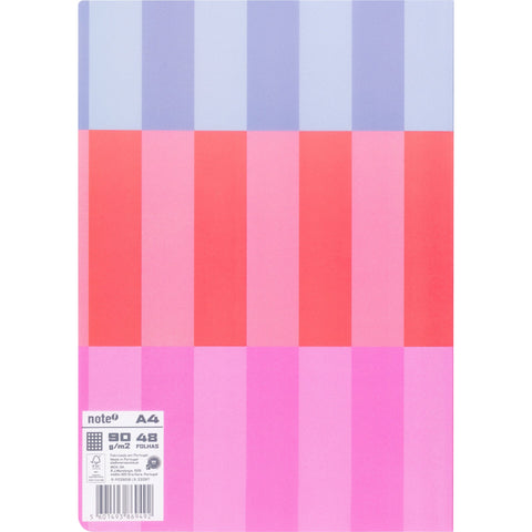 Caderno note agrafado capa flexível A4 quadriculado dynamic p/ app Leccit