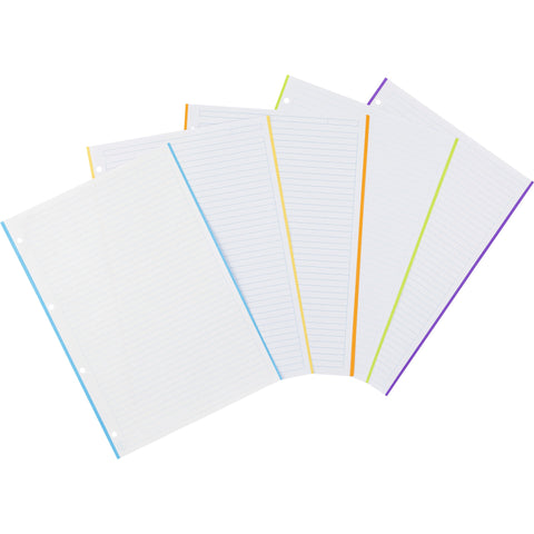 Recarga note A4 pautada 5 bandas de cor 100F p/ app Leccit