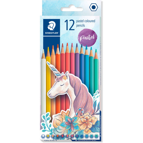Lápis de Cor Hexagonais Pastel 12 Unidades Staedtler