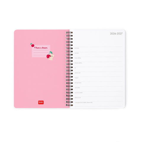 Agenda Semanal 2026-27 M - Cherry Bear