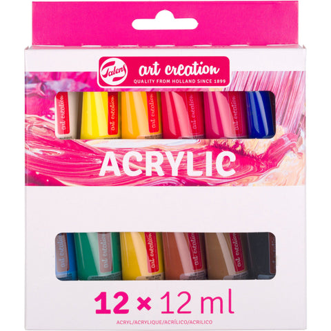 Set Tinta Acrilica 12x12ml Art Creation Talens