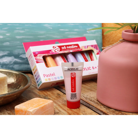 Set de Tinta Acrilica Tons Pastel 6x12ml Talens