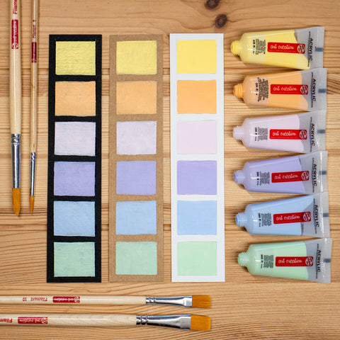 Set de Tinta Acrilica Tons Pastel 6x12ml Talens