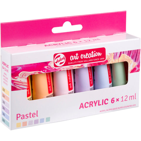 Set de Tinta Acrilica Tons Pastel 6x12ml Talens