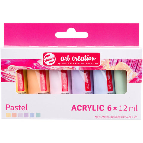 Set de Tinta Acrilica Tons Pastel 6x12ml Talens