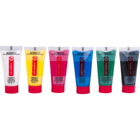 Set de Tinta Acrilica Tons Primários 6x12ml Talens