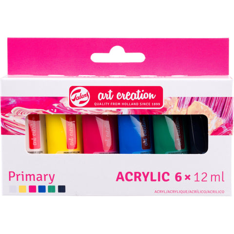 Set de Tinta Acrilica Tons Primários 6x12ml Talens