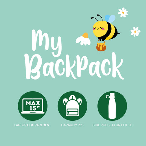 Mochila Legami - Bee Green