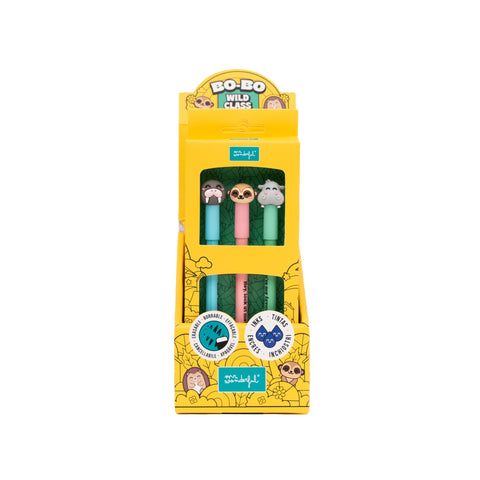 Conjunto 3 Caneta Apagar Bo-Bo - Mor+Suri+Hipo