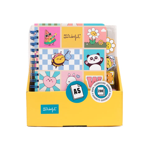 Caderno Formato A5 Com Separadores - Wonder Comic