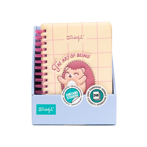 Caderno Formato A5 - The Art Of Being A Hedgehog