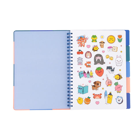 Caderno Formato A4 Com Separadores - Slay All Day