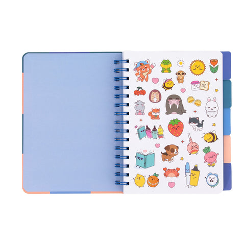 Caderno Formato A5 Com Separadores - Slay All Day