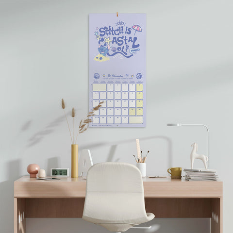 Calendário Parede 2027 30 X30 - Stitch