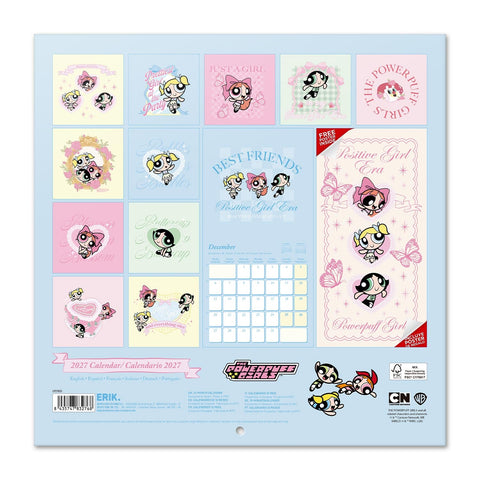 Calendário Parede 2027 30 X30 - Powerpuff