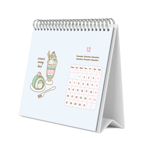 Calendário Secretária 2027 - Pusheen