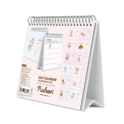 Calendário Secretária 2027 - Pusheen
