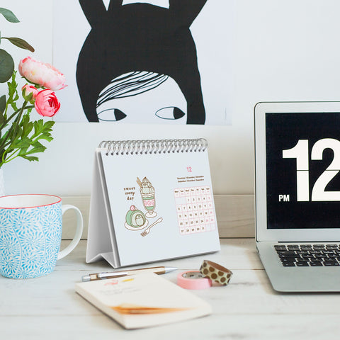 Calendário Secretária 2027 - Pusheen