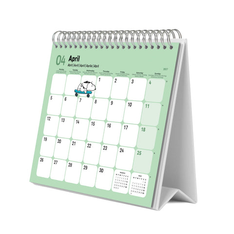 Calendário Secretária 2027 - Snoopy