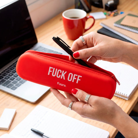 Estojo Silicone - Fuck Off