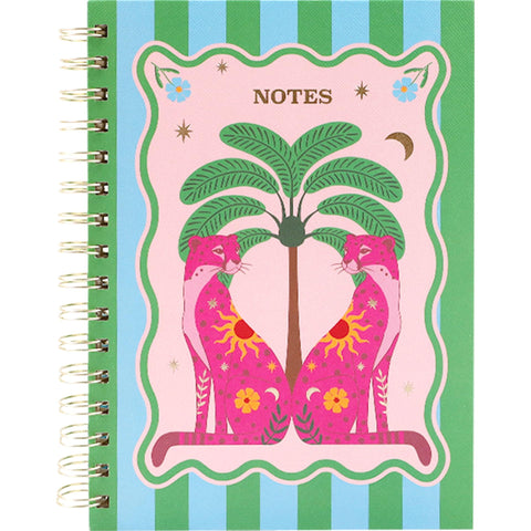 Caderno Formato A5 - Green Sunny Jungle
