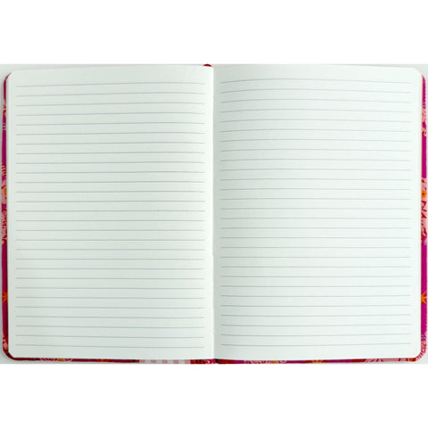 Caderno Formato A5 Tecido - Pink Sunny Jungle