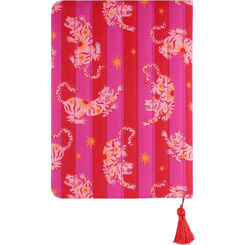 Caderno Formato A5 Tecido - Pink Sunny Jungle