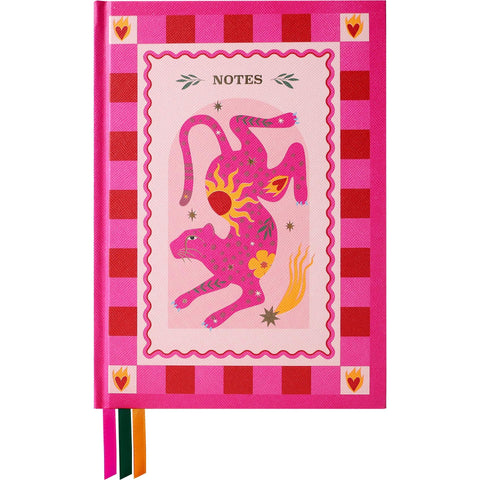 Caderno Formato A5 - Pink Sunny Jungle