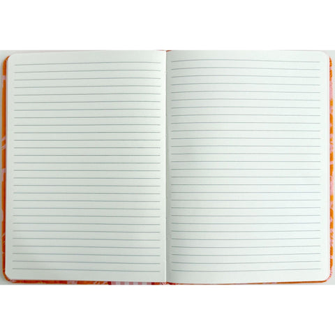 Caderno Formato A5 Tecido - Orange Sunny Jungle