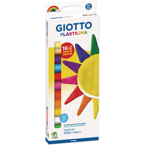 Plasticina com 18x15g Unidades Giotto