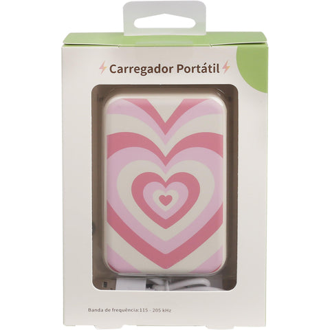 Power Bank Com Magsafe 5000 Mah - Hearts