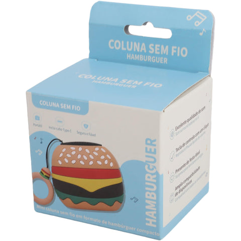 Coluna Bluetooth - Hamburguer