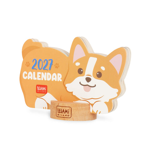 Calendário Secretária 2027 - Corgi