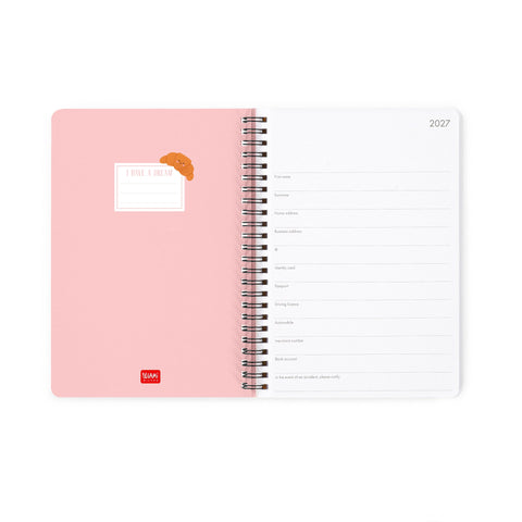 Agenda Semanal 2027 M - Croissant