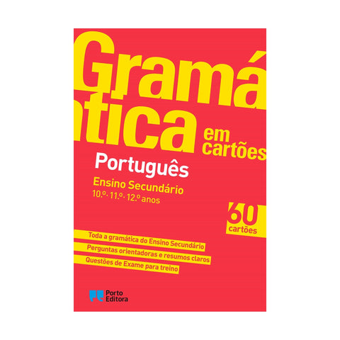 Gramática Em Cartões - Livro Português - Ensino Secundário de Porto Editora