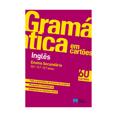 Gramática Em Cartões - Livro Inglês - Ensino Secundário de Porto Editora