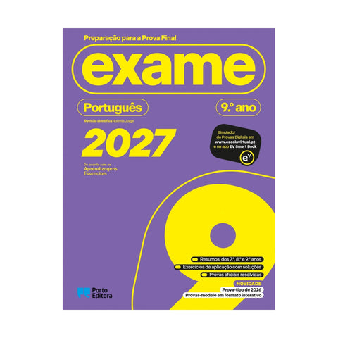 Preparação Para A Prova Final 2027 - Português - 9.º Ano de Livro